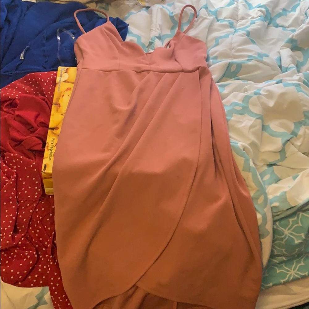 WINDSOR CORAL PINK BODYCON DRESS